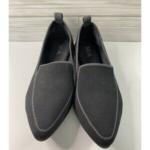 MIA Brand Shoes Women's Size 8.5 Black & Gray Flats Rounded Point Toe Flexible